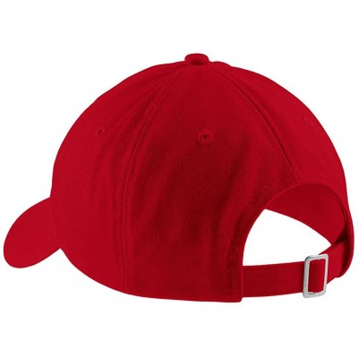 Baseball Caps Do Not Disturb Embroidered Soft Low Profile Adjustable Cotton Cap - Red - CH12NZNKRBZ $19.11