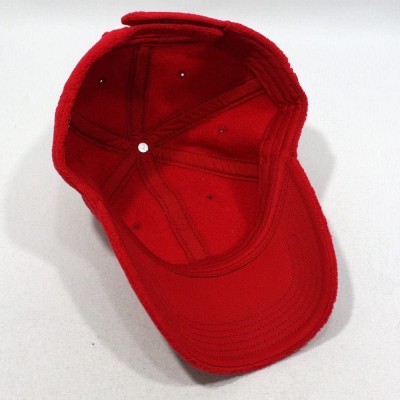 Baseball Caps Micro Fleece Low Profile Adjustable Baseball Caps Beanie Balaclava Neck Gaiters - Red - CW126UM71YL $9.58