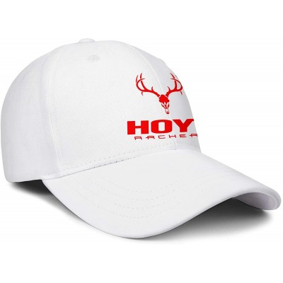 Baseball Caps Men Baseball Cap Fashion Adjustable Mesh Archery Red Dad Trucker Golf Hat - White-3 - C518A2WNZNU $21.92