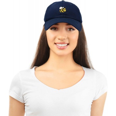 Baseball Caps Bumble Bee Baseball Cap Dad Hat Embroidered Womens Girls - Navy Blue - C018W37CICI $10.22