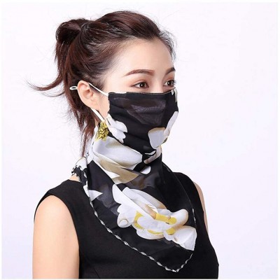 Balaclavas Protection Seamless Bandanas Outdoors Festivals - Black - CB199GI90IM $8.89