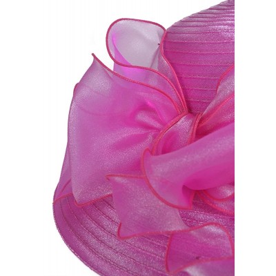 Sun Hats Lightweight Kentucky Derby Church Dress Wedding Hat S052 - S062-rose - C512CEWPOXL $34.45