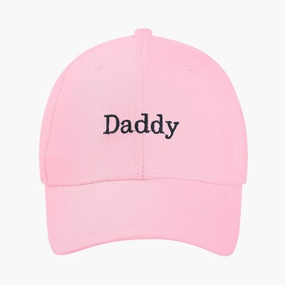 Baseball Caps Embroidered Cotton Baseball Cap Adjustable Snapback Dad Hat - Pink-daddy - CD18ZY6RX0M $12.94