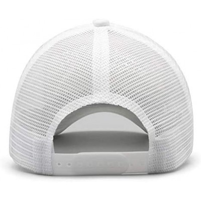 Baseball Caps Men Novel Baseball Caps Adjustable Mesh Dad Hat Strapback Cap Trucks Hats Unisex - White-4 - C518AH0OOH0 $21.57