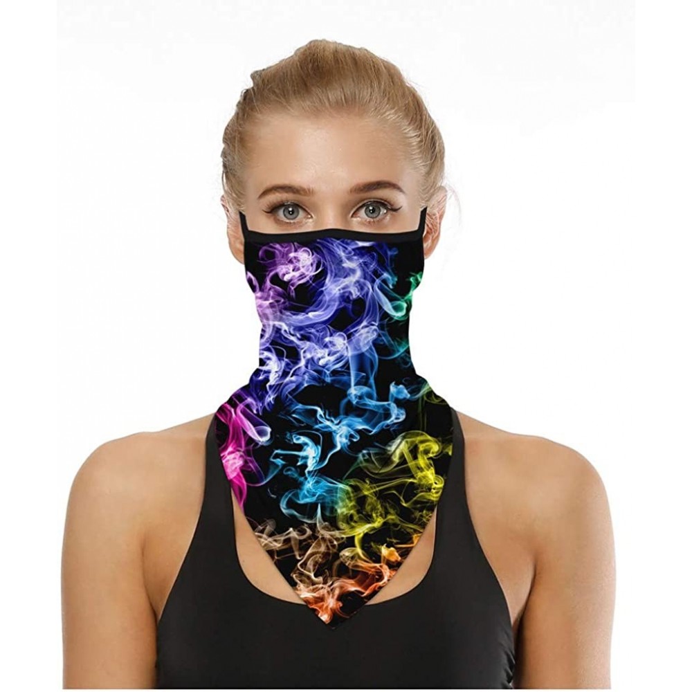 Balaclavas Face Scarf Bandana Ear Loops Cycling Men Women Neck Gaiters for Dust Wind Headwear - Universe-1 - CS199MOGY99 $10.99