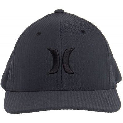 Baseball Caps Men's Black Textures Baseball Cap - Black Flow - CG185UWC7QG $27.79