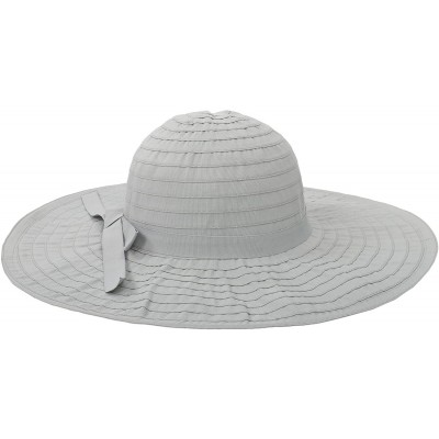 Sun Hats Women's UPF 50+ Sun Protection Summer Floppy Beach Hat - Grey - CD12O4DS7UI $9.39