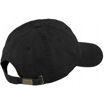 Baseball Caps Mami Embroidered Washed Cotton Adjustable Cap - Black - CA12IFNS40D $21.83