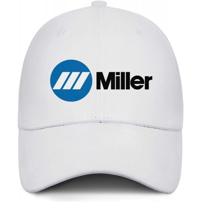 Baseball Caps Mens Miller-Electric- Baseball Caps Vintage Adjustable Trucker Hats Golf Caps - White-87 - CL18ZLH2W04 $17.06