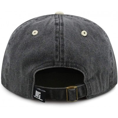 Baseball Caps 100% Cotton Pigment Dyed Low Profile Dad Hat Six Panel Cap - 5. Black Beige - CR12FOXYRPD $9.37