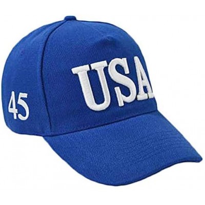 Baseball Caps USA Baseball Cap Polo Style Adjustable Embroidered Dad Hat with American Flag for Men and Women - CJ18U2K7ID2 $...