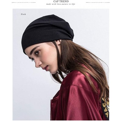 Skullies & Beanies Woman Skull Cap Beanie No Prob Llama Headwear Knit Hat Warm Hip-hop Hat - Black - CO18KC7QNZE $18.24