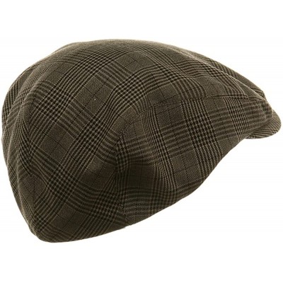 Newsboy Caps Big Size Elastic Plaid Fashion Ivy Cap - Brown - CT113HASMID $26.58