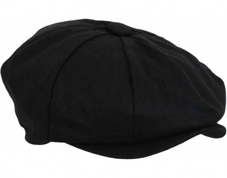 Men's Newsboy Linen Applejack Gatsby Collection Ivy Hats - Black ...