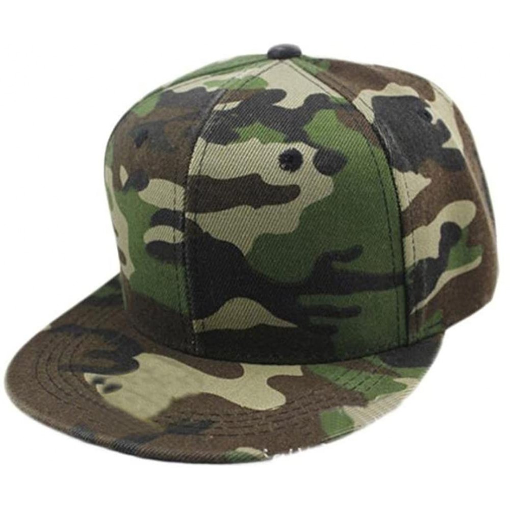 Baseball Caps Caps- 2016 Fashion Unisex Camouflage Baseball Cap Hip Hop Dance Hat Cap - Green - CM12DYA5WQZ $7.79