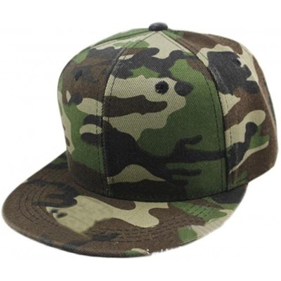 Baseball Caps Caps- 2016 Fashion Unisex Camouflage Baseball Cap Hip Hop Dance Hat Cap - Green - CM12DYA5WQZ $7.79