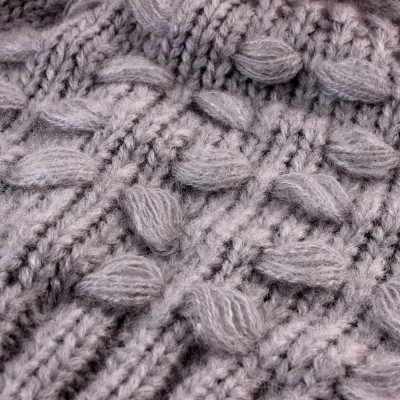 Skullies & Beanies 2PCS Parent-Child Hat Warmer- Mommy and Me Cable Knit Winter Warm Hat Beanie - Grey 03 - CR192ES4NK4 $14.18