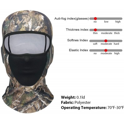 Balaclavas Hunting Balaclava- Camouflage Tactical Balaclava Elastic Universal Size - Camouflage H01 - CY18Y2X0TUZ $7.20