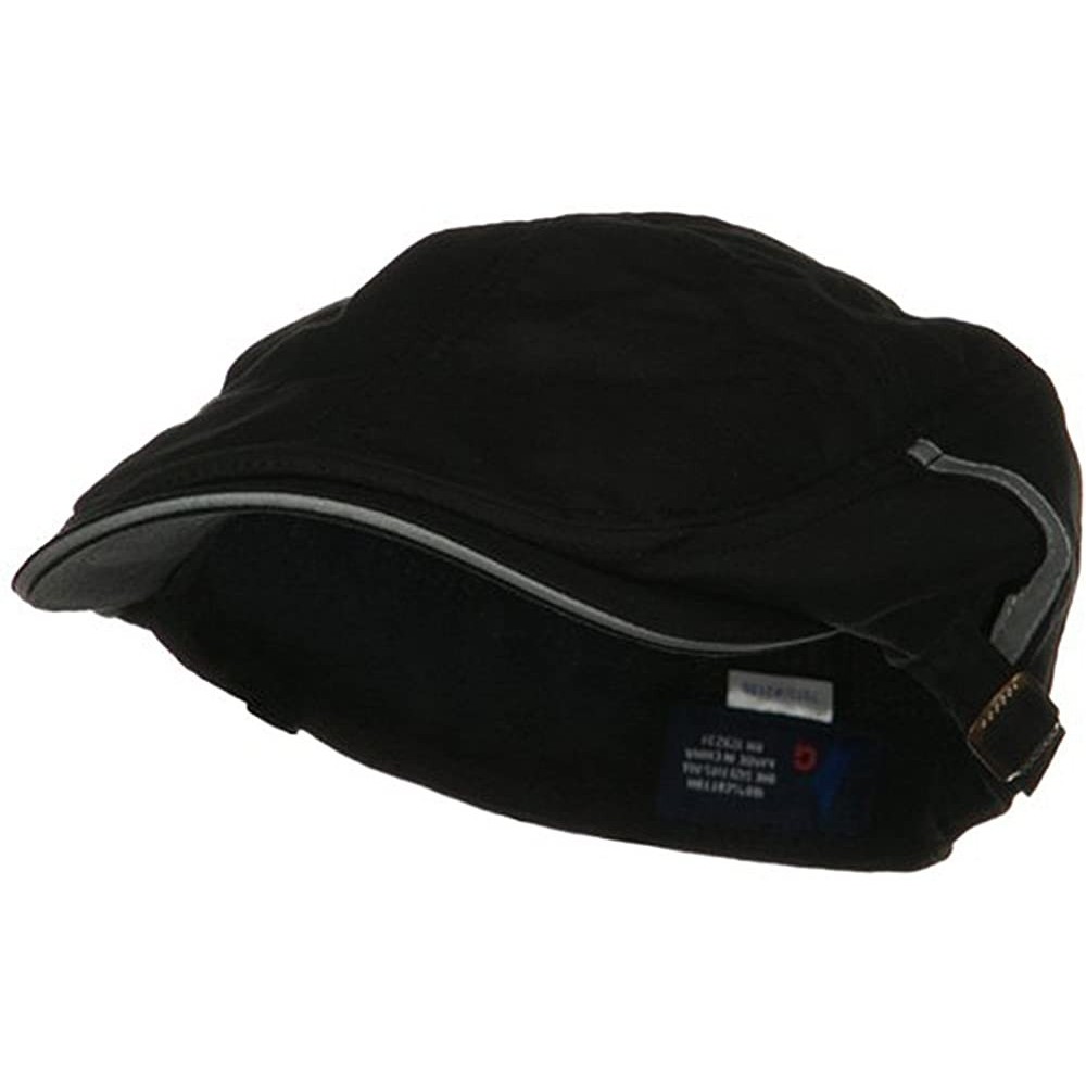 Newsboy Caps New Sandwich Bill Ivy Cap - Black - C318GYZ6D9U $23.44