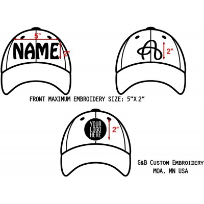 Baseball Caps Custom Embroidered Hat. Create Your Logo with Your Name and Initials. Flexfit Cap. - White - CU18CUWWWMA $27.94