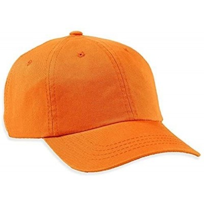 Baseball Caps Unstructured Baseball Cap-0670 - Orange - C1129XL90QX $20.68