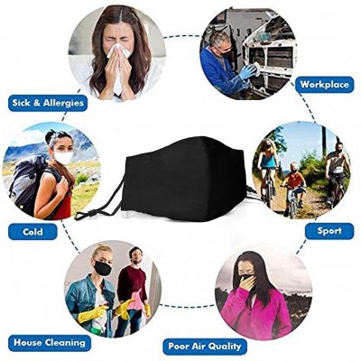 Balaclavas Women Men Face Cover Cover Muffle Anti Dust Mouth with Adjustable Earloop Face-Mask - Coca Cola Allover - C0197XLC...