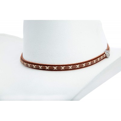 Cowboy Hats Classic Cattleman Straw Cowboy Hat Western Style Pinch Front Canvas Cowboy Cowgirl Hat - Canvas White - CM18QT4EK...