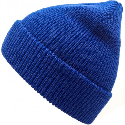 Skullies & Beanies Warm Daily Slouchy Beanie Hat Knit Cap for Men and Women - Blue - CK187Y2GSCD $10.38