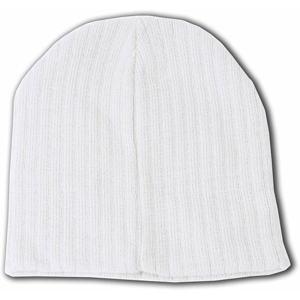 Skullies & Beanies Short Cable Beanie- White - CP111OZHUX7 $9.86