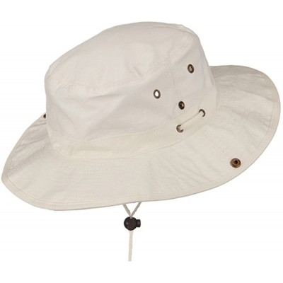 Sun Hats Extra Big Size Brushed Twill Aussie Hats - Beige - C811M5D54CB $22.01