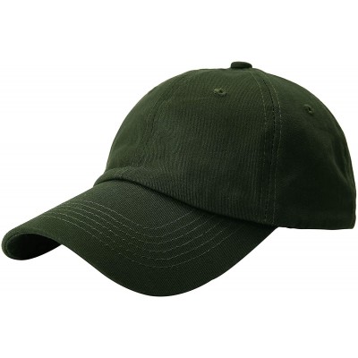 Baseball Caps Unisex Washed Dyed Cotton Adjustable Solid Baseball Cap - Dfh269-black Forest - CM18GM8KIR2 $9.92