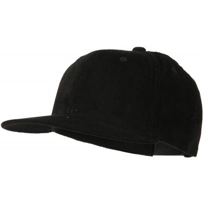 Baseball Caps Corduroy Vintage Snapback Cap - Black - CL11RNPJBHF $24.64