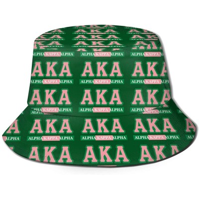 Bucket Hats Alpha Alpha Fashion Print Bucket Hat Summer Fisherman Cap for Women - Black1 - CQ18WY2X2N3 $28.84