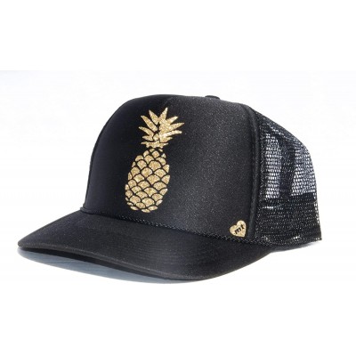 Baseball Caps Pineapple - Black - CJ18NTHDS64 $28.75