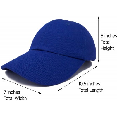 Baseball Caps Baseball Cap Dad Hat Plain Men Women Cotton Adjustable Blank Unstructured Soft - Royal Blue - C411JYDG7KD $10.92