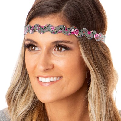 Headbands Women's No Slip Cute Fashion Headbands Hair Band Gift Packs - Royal Tapestry 5pk - CZ11FAX8T5B $22.54