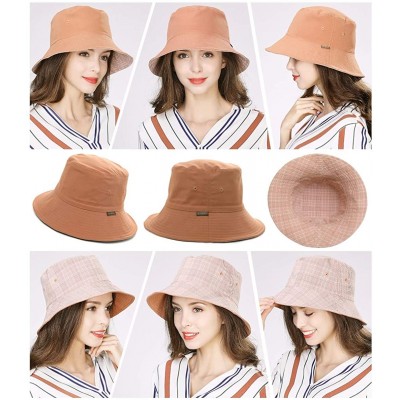 Bucket Hats Packable Bucket for Women Men with String Sun Hat SPF 50 Fishing Summer Beach Travel Cap 56-60cm - Caramel_00302 ...