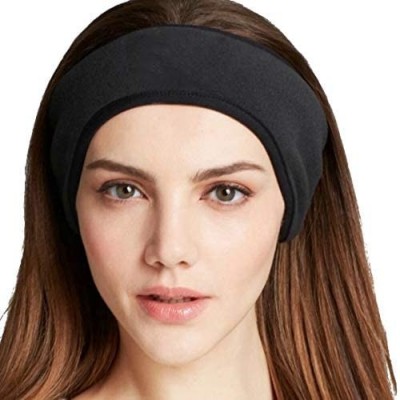 Cold Weather Headbands Polar Fleece Ear Warmer Winter Headband - Perfect for Running & Yoga - Sweat Band - Beige - CG18HY4G5T...