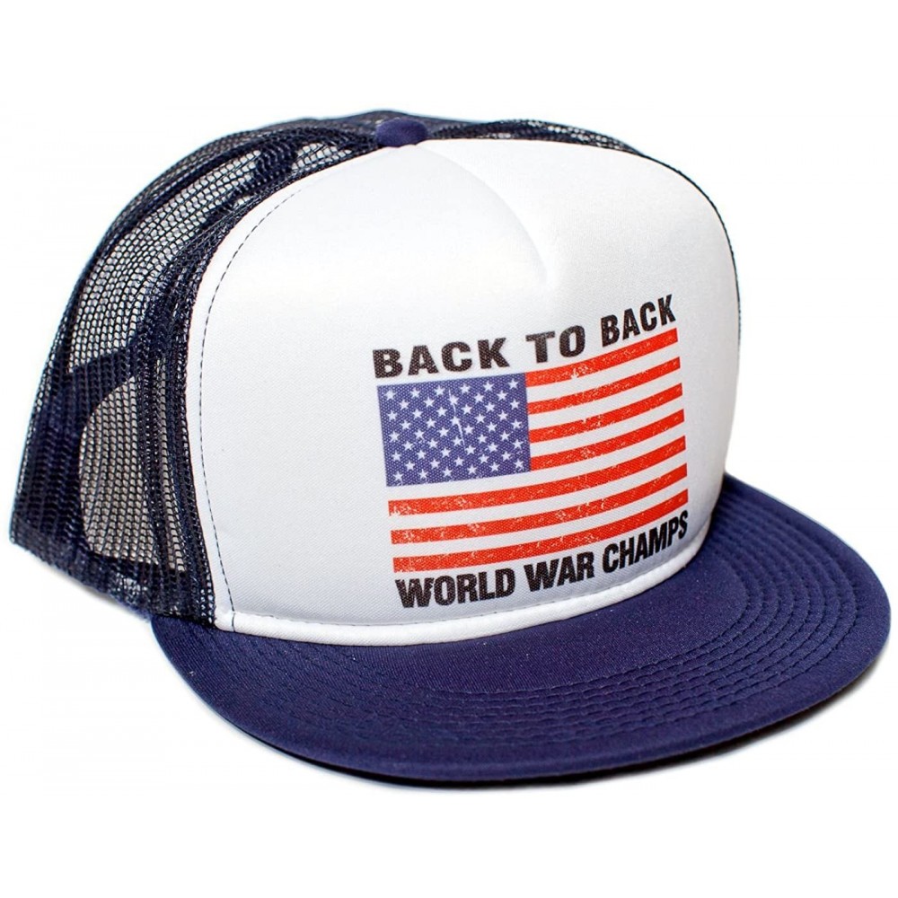 Baseball Caps Flat Bill Unisex-Adult Cap -One-Size - B2bwwc_navy_flat - C111QCHTHOH $15.83