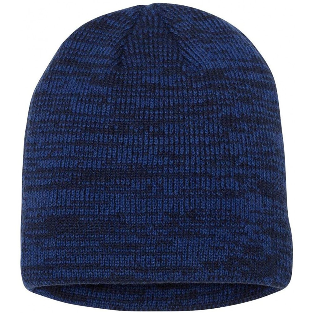 Skullies & Beanies SP03 Marled Knit Beanie - Royal/Navy - CM12NVCWQU1 $11.12