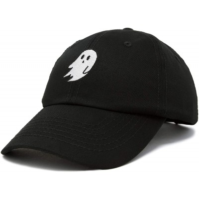 Baseball Caps Ghost Embroidery Dad Hat Baseball Cap Cute Halloween - Black - C218YR23ENL $12.97