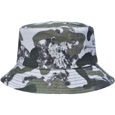 Bucket Hats Women Fashion Cotton Packable Travel Bucket Hat Sun Hat Fishmen Cap - Camo Gray - C1199E24AIQ $18.92