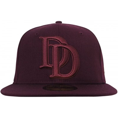 Baseball Caps Daredevil Logo Symbol 59Fifty New Era Hat - C7185YL482Q $40.48