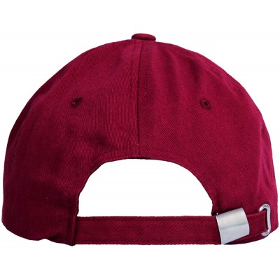 Baseball Caps Cotton Baseball Cap Canada Maple Flag Embroidery LX1382 - Wine - CT12OB79S6W $12.40