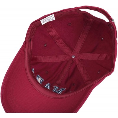 Baseball Caps Cotton Baseball Cap Canada Maple Flag Embroidery LX1382 - Wine - CT12OB79S6W $12.40