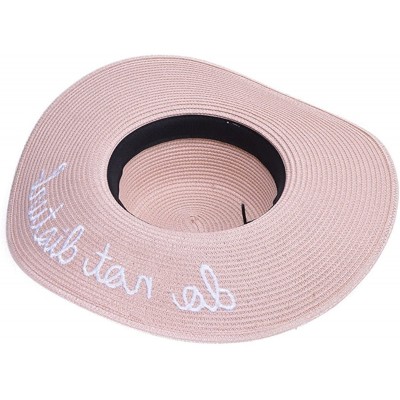 Sun Hats Do Not Disturb Women Floppy Bucket Summer Sun Hat Kentucky Derby A420 - Pink - CV17YH7RYD9 $14.88