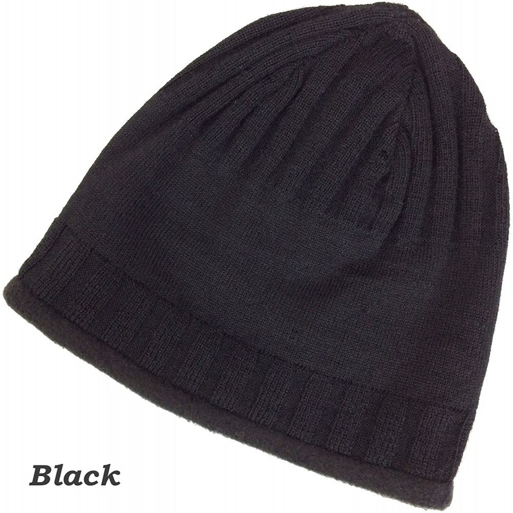 Skullies & Beanies Back Country Lined Alpaca Beanie Hat - Men & Women - Black - CU182OEY6CT $37.85