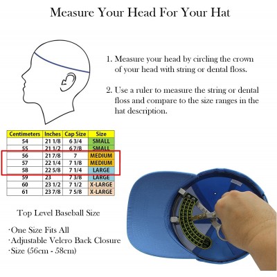 Baseball Caps Baseball Cap Men Women - Classic Adjustable Plain Hat - Sky - CV17YKGZ223 $7.64