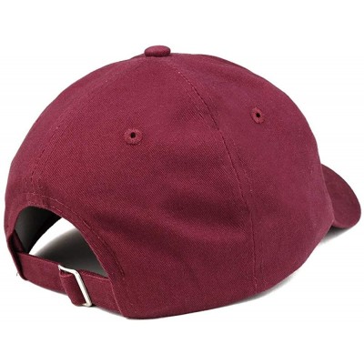 Baseball Caps Bee Embroidered Brushed Cotton Dad Hat Cap - Vc300_maroon - CG18QHMDK9U $17.78