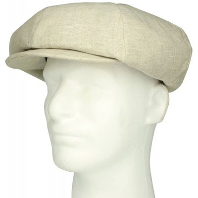 Newsboy Caps Irish Linen 8 Panel Applejack Newsboy Cap Made in USA - Purple - CH196WXKO2D $25.00